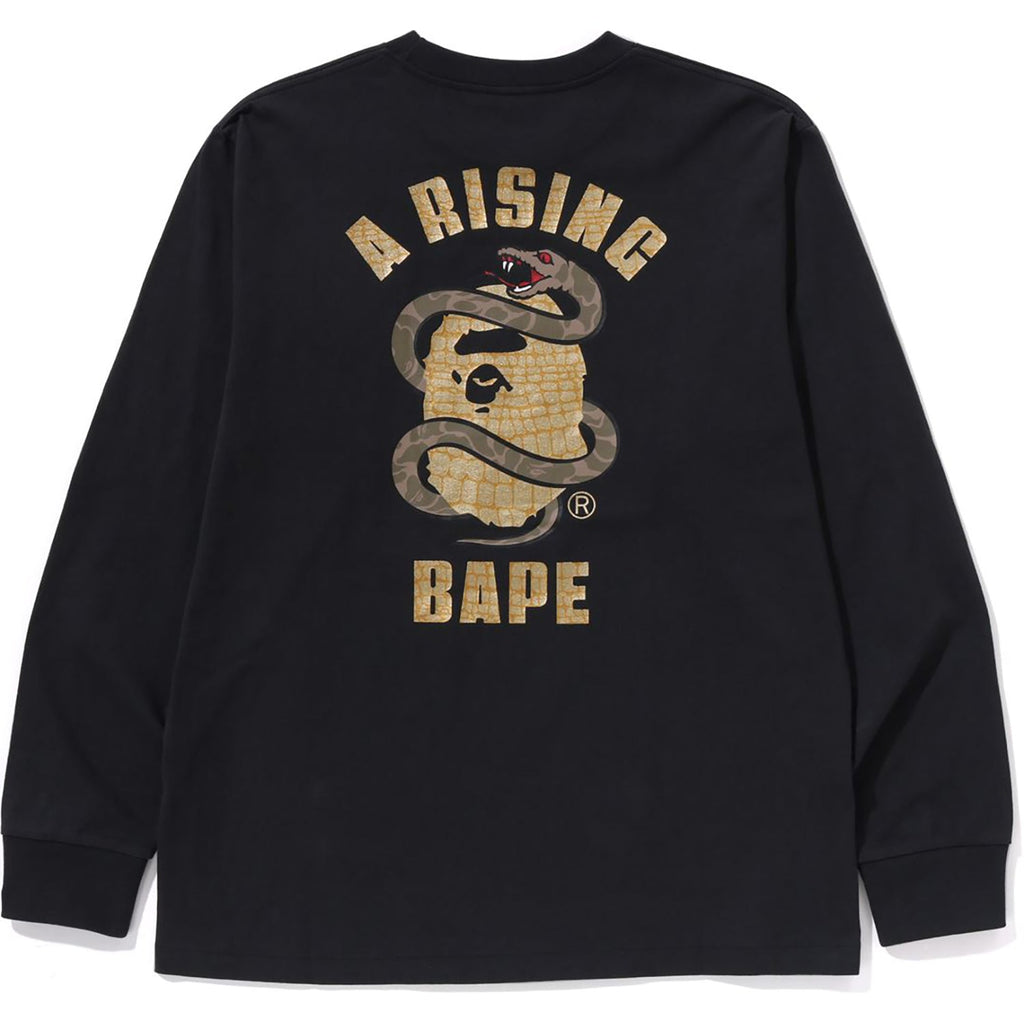 Оригінальна Year Of Snake Ls Tee Mens A bathing ape – вид ззаду