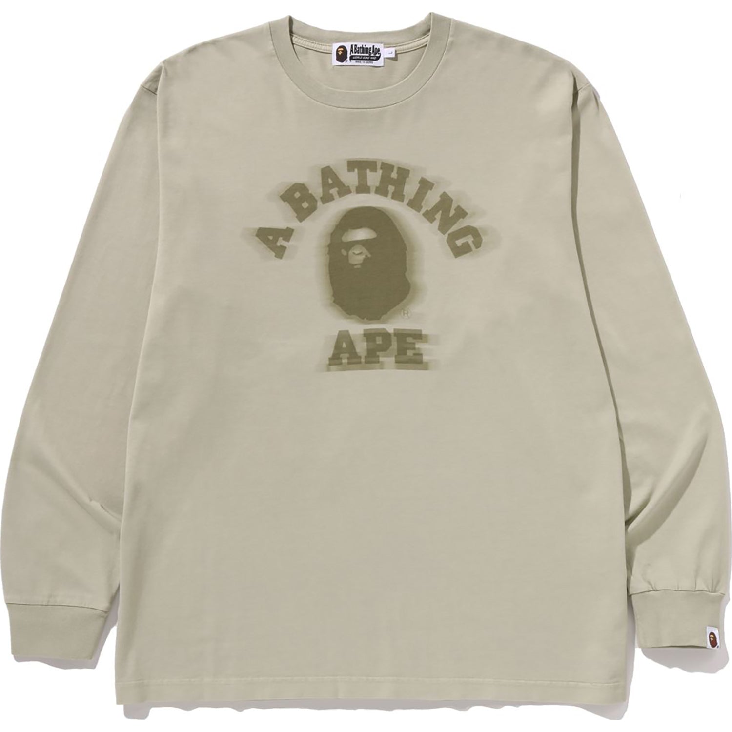 Garment Dye College Relaxed Fit Ls Tee Mens A bathing ape – Гарантія оригінальності – боковий вид