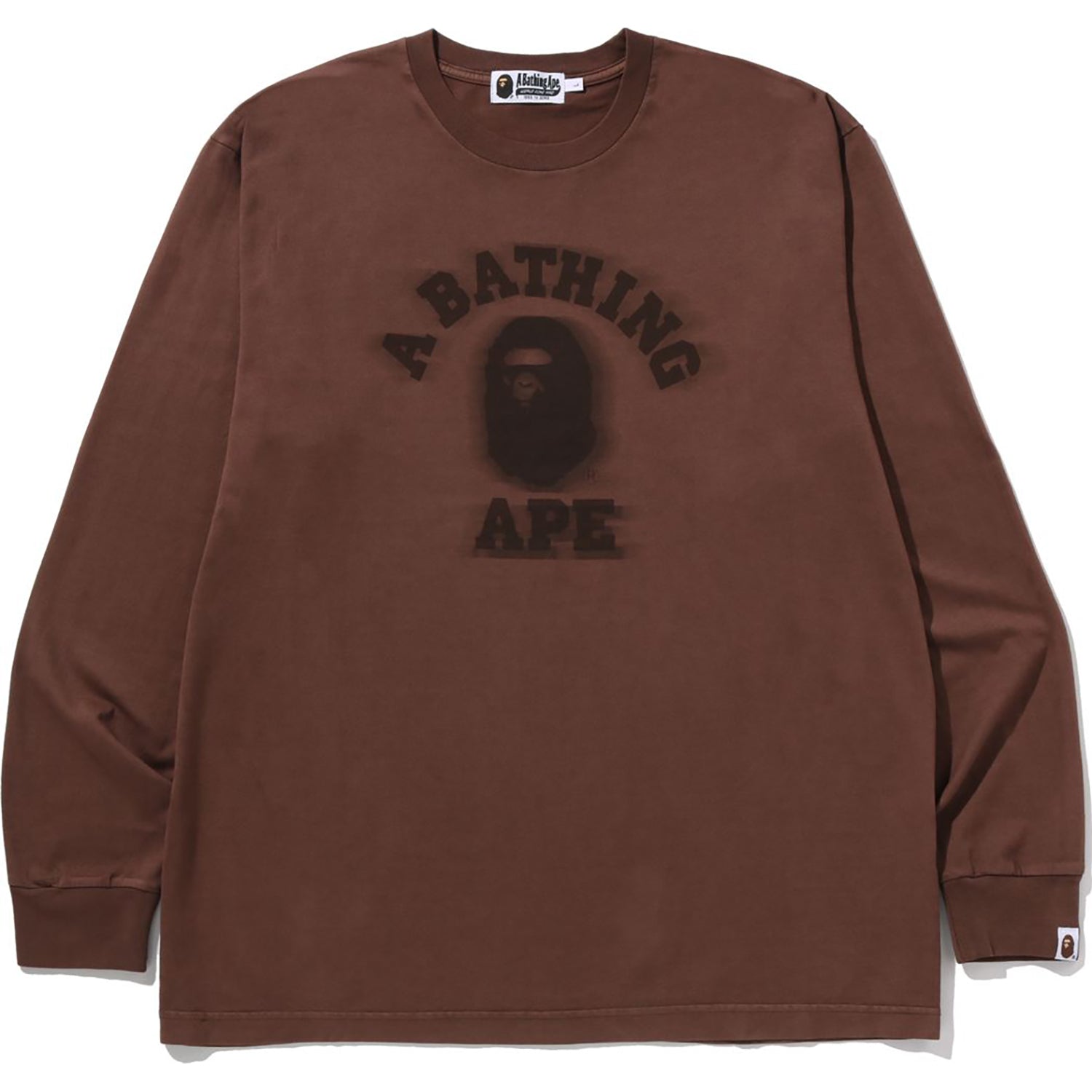 Garment Dye College Relaxed Fit Ls Tee Mens A bathing ape – Гарантія оригінальності – збільшений вид