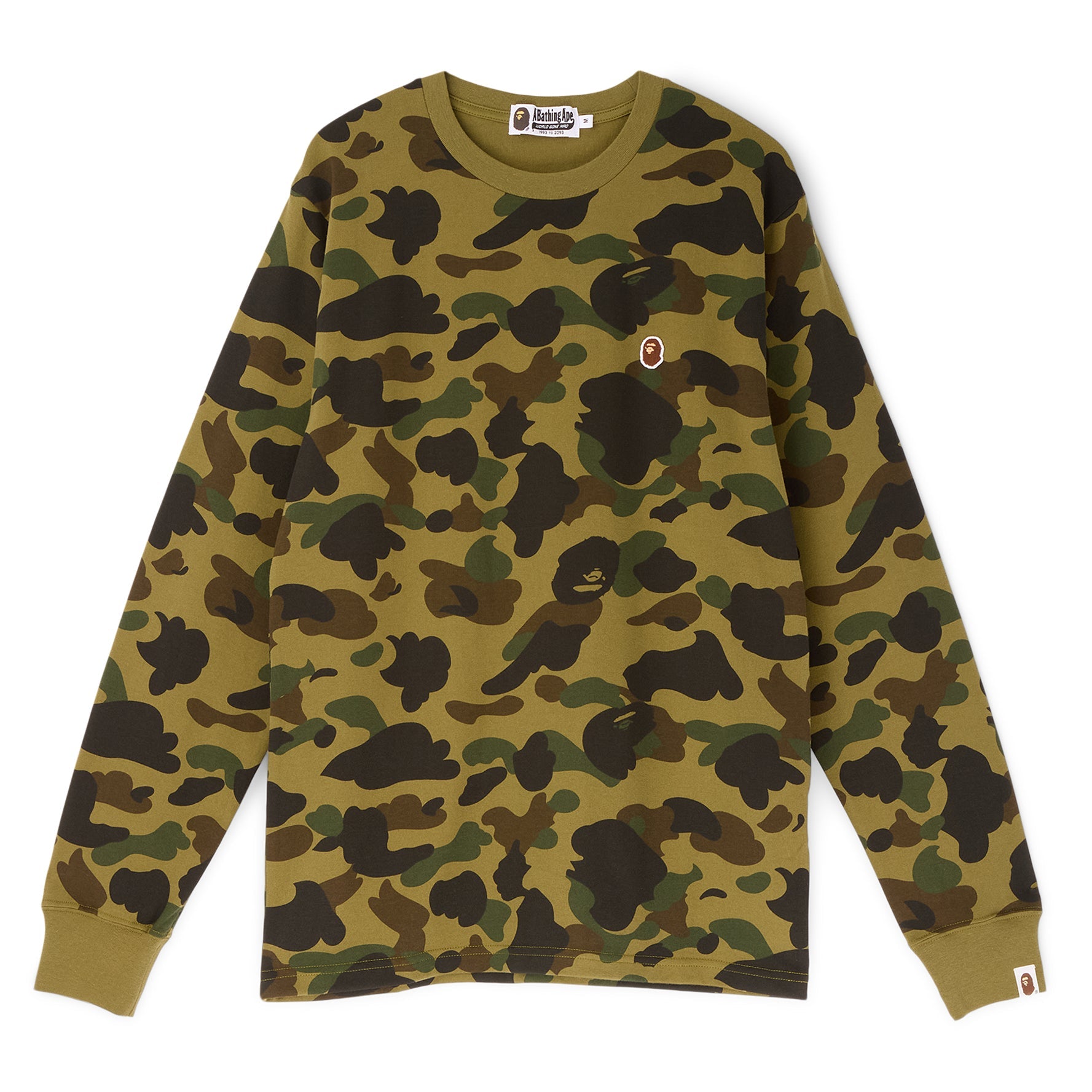 1st Camo One Point Ls Tee A bathing ape – Гарантія оригінальності – боковий вид