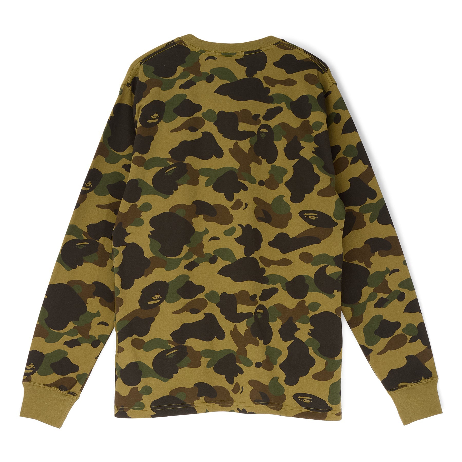 1st Camo One Point Ls Tee A bathing ape – Гарантія оригінальності – вид ззаду