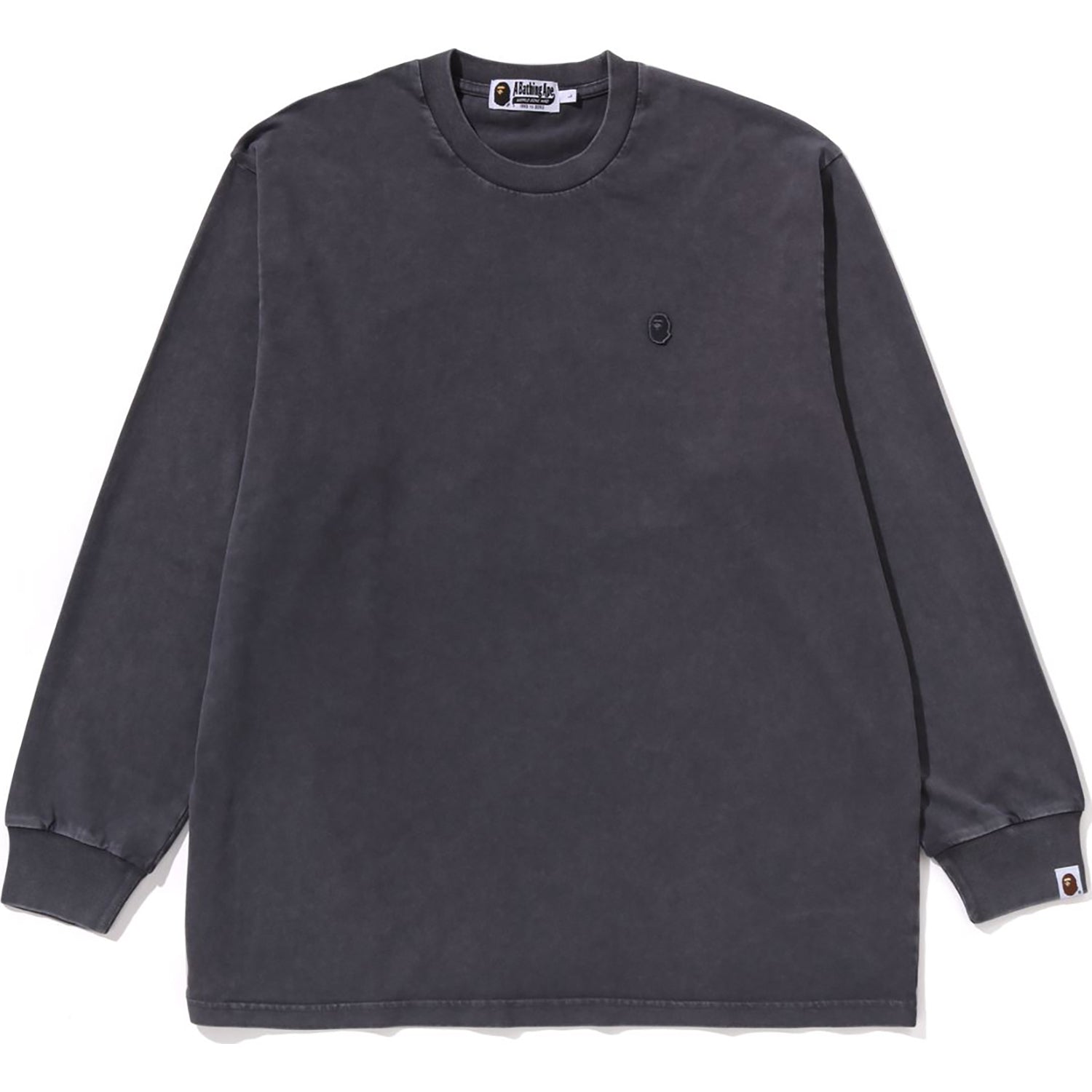 Оригінальна Garment Dye One Point Relaxed Fit Ls Tee Mens A bathing ape – боковий вид
