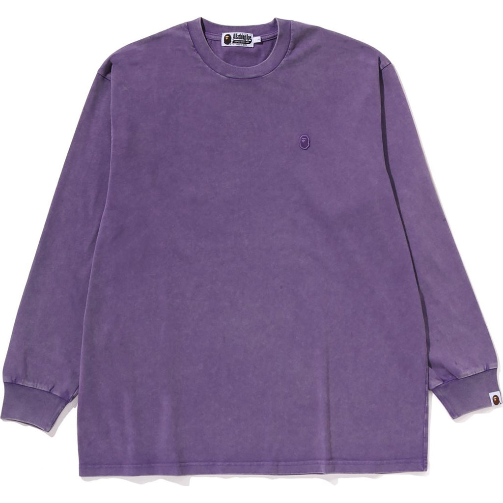 Оригінальна Garment Dye One Point Relaxed Fit Ls Tee Mens A bathing ape – збільшений вид