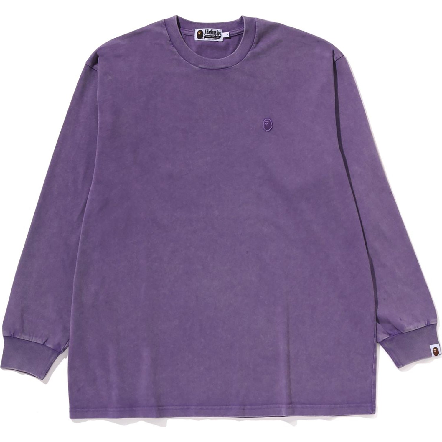 Оригінальна Garment Dye One Point Relaxed Fit Ls Tee Mens A bathing ape – збільшений вид
