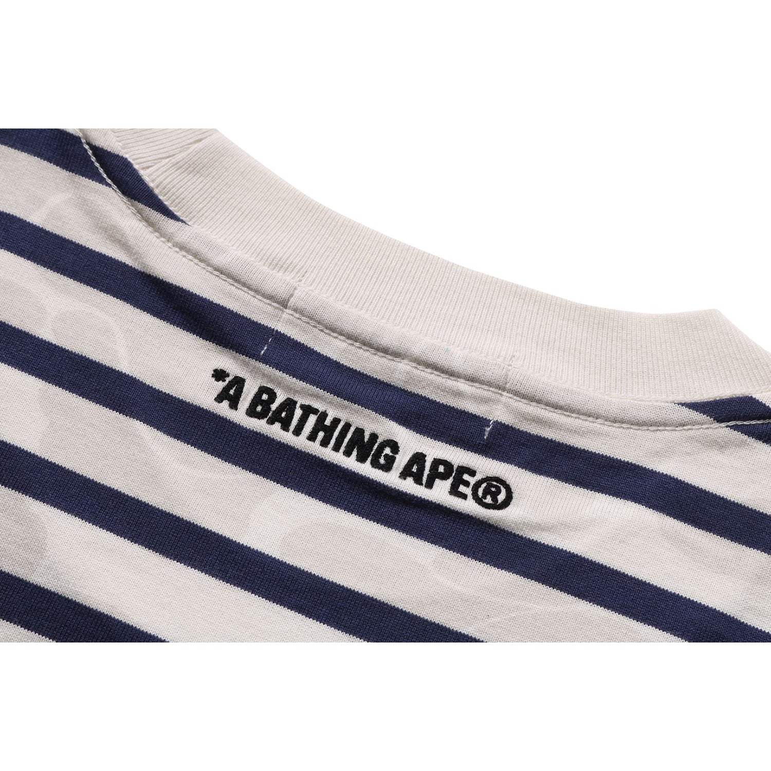 Solid Camo One Point Relaxed Fit Stripe Ls Tee Mens A bathing ape оригінал – Купити в Україні – збільшений вид