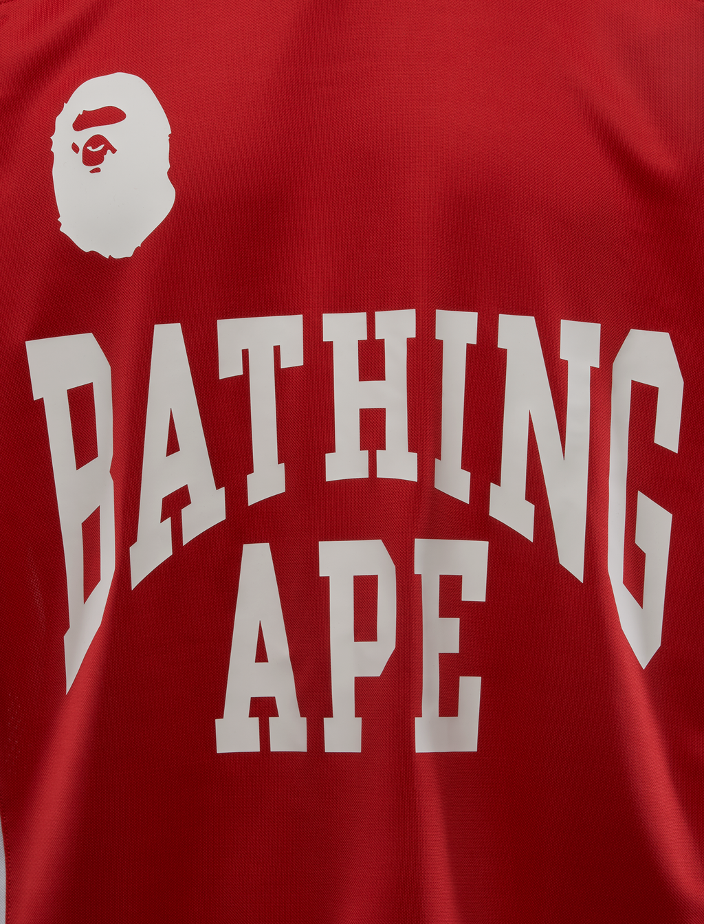 Оригінальна Line Camo Jacquard Logo Relaxed Fit Ice Hockey Jersey A bathing ape – вид ззаду