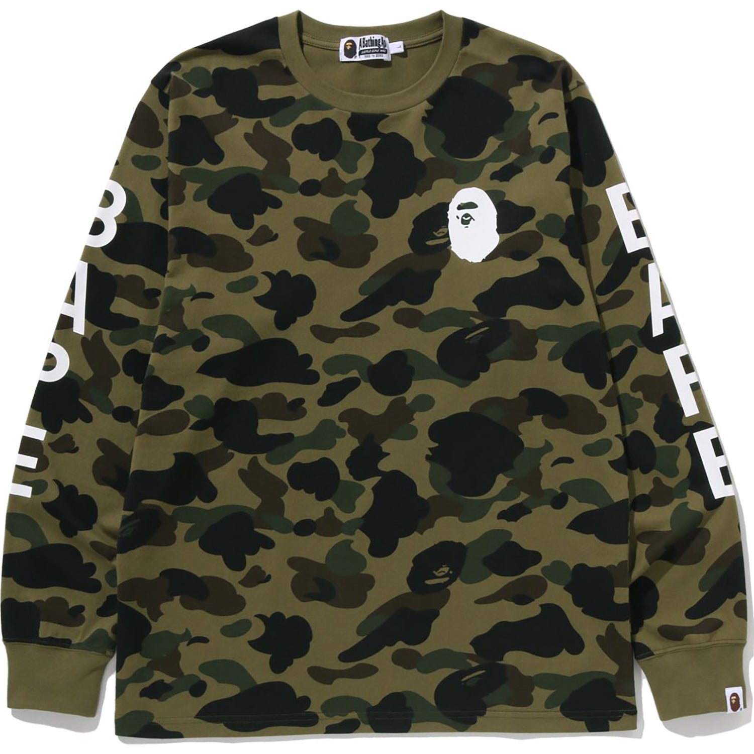 1st Camo Ls Tee Mens A bathing ape – Гарантія оригінальності – боковий вид