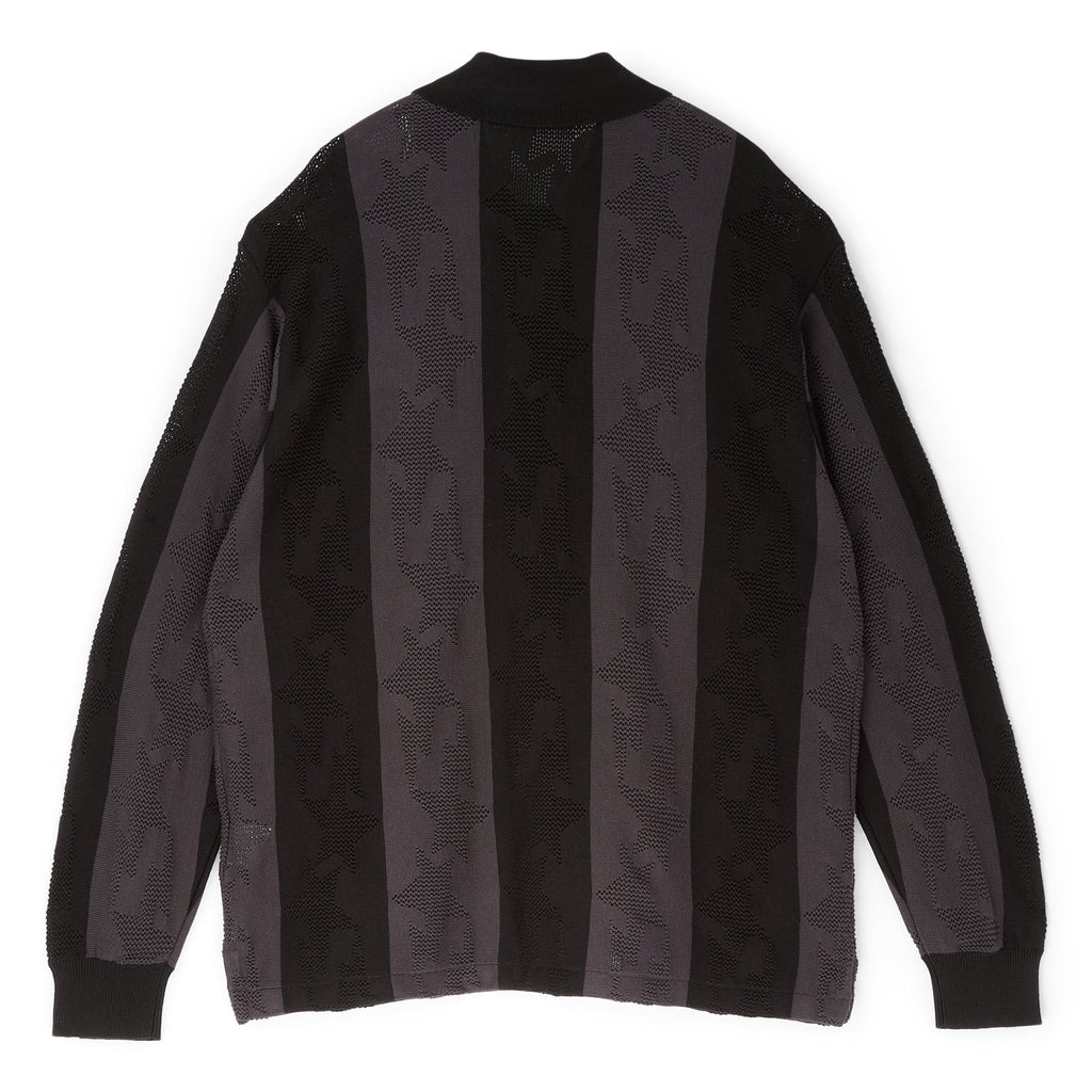 Sta Stripe Pattern Jacquard Multi Logo Relaxed Fit Ls Tee M A bathing ape оригінал – Купити в Україні – вид ззаду