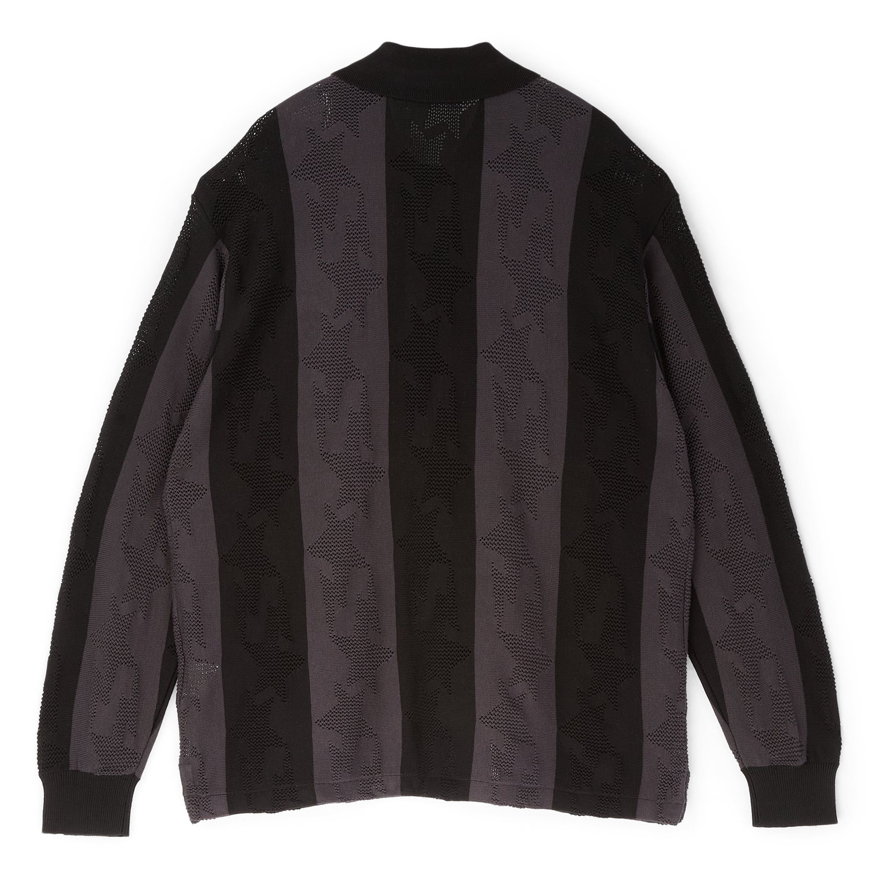 Sta Stripe Pattern Jacquard Multi Logo Relaxed Fit Ls Tee M A bathing ape оригінал – Купити в Україні – вид ззаду