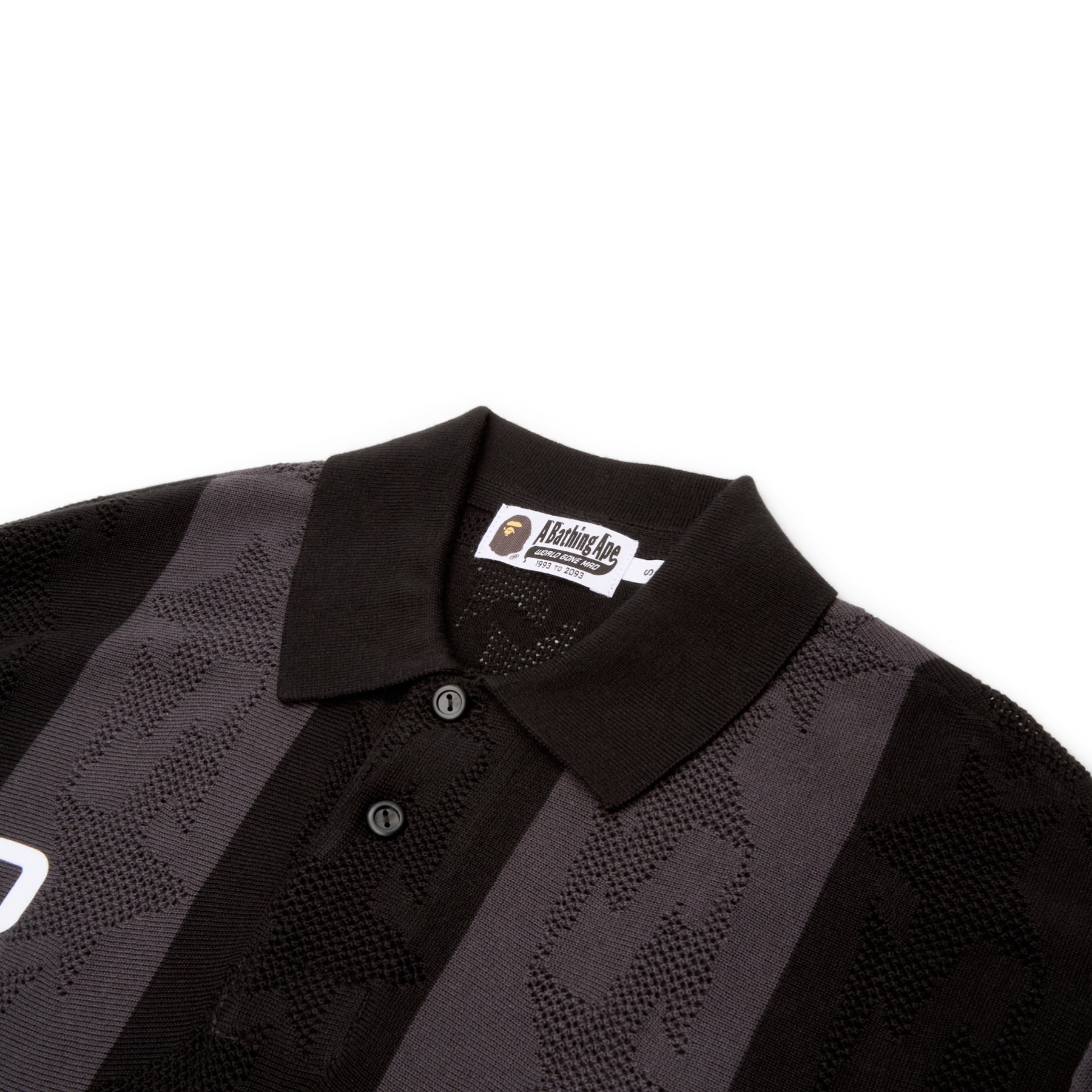 Sta Stripe Pattern Jacquard Multi Logo Relaxed Fit Ls Tee M A bathing ape оригінал – Купити в Україні – детальний вид