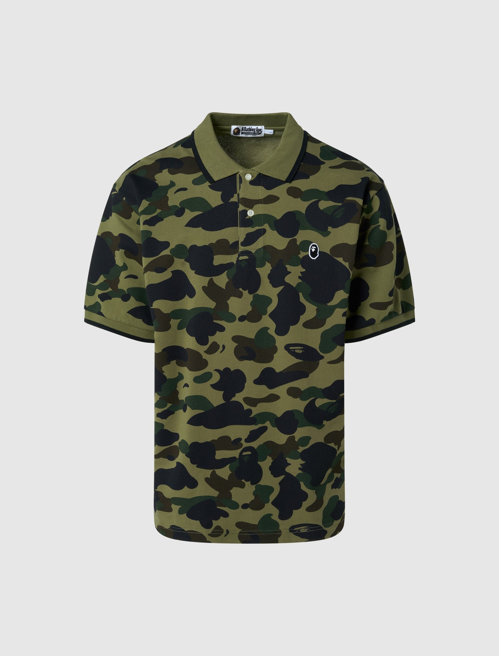 Camo One Point Polo A bathing ape оригінал – Купити в Україні – боковий вид