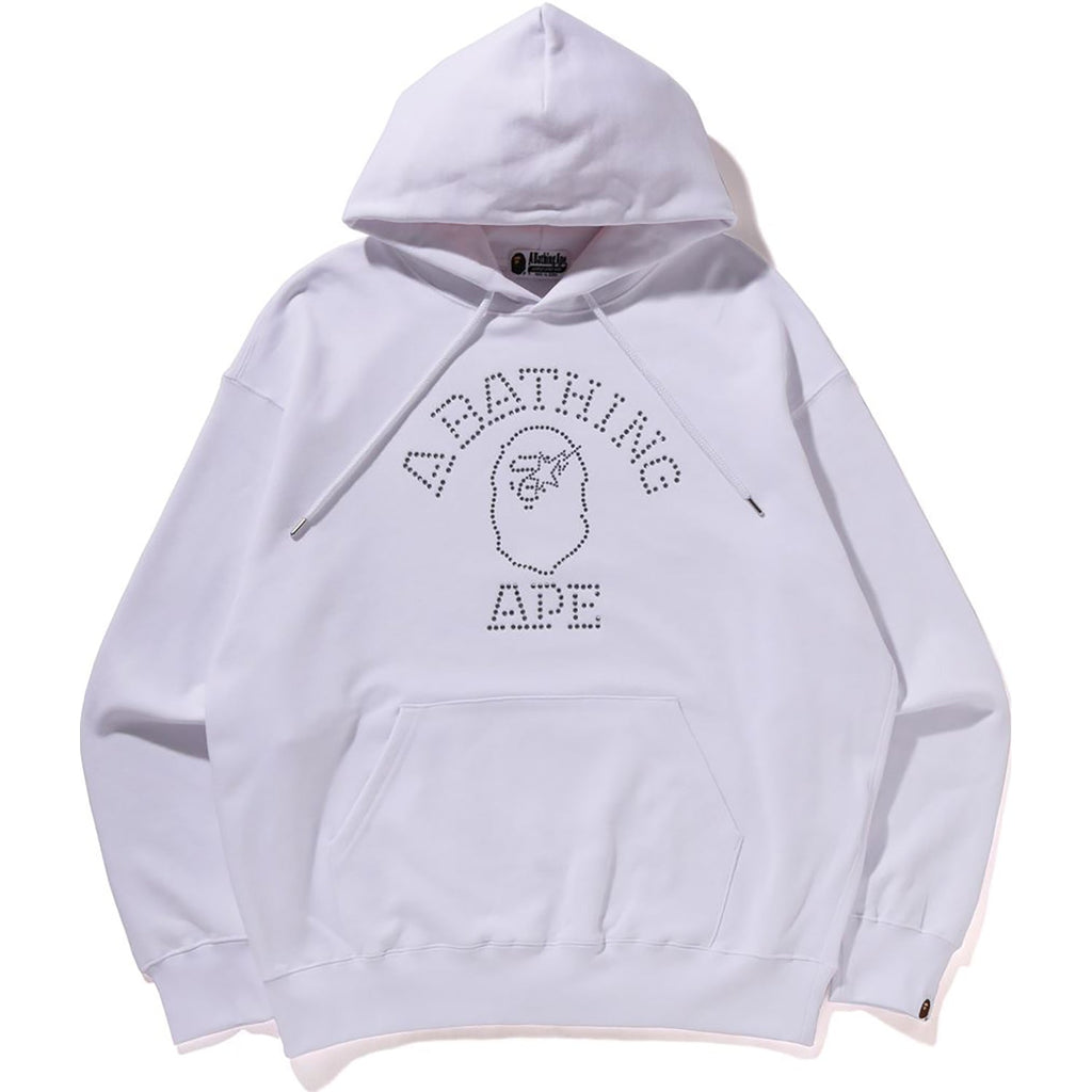 Rhinestone College Pullover Hoodie Mens A bathing ape оригінал – Купити в Україні – боковий вид
