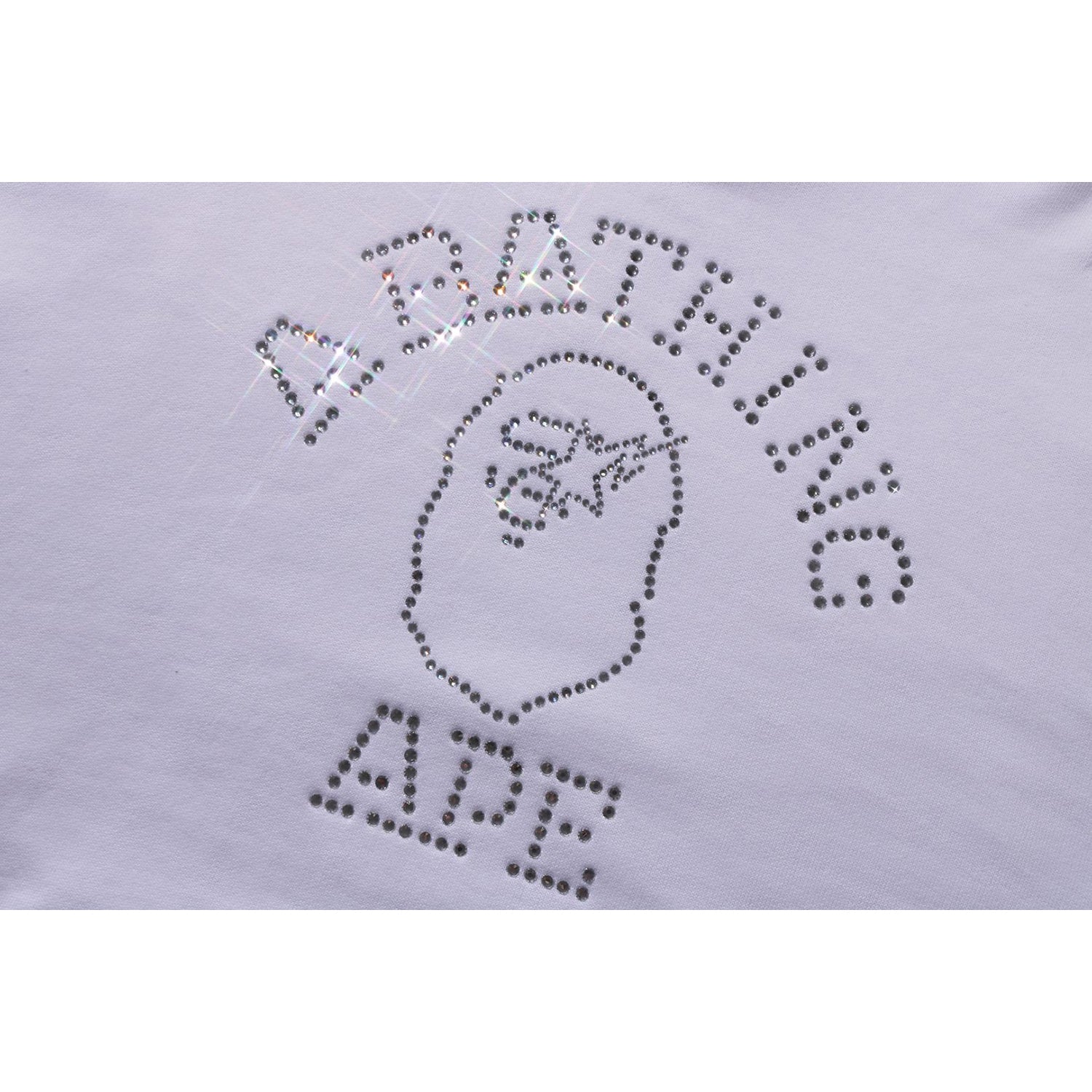 Rhinestone College Pullover Hoodie Mens A bathing ape оригінал – Купити в Україні – вид ззаду