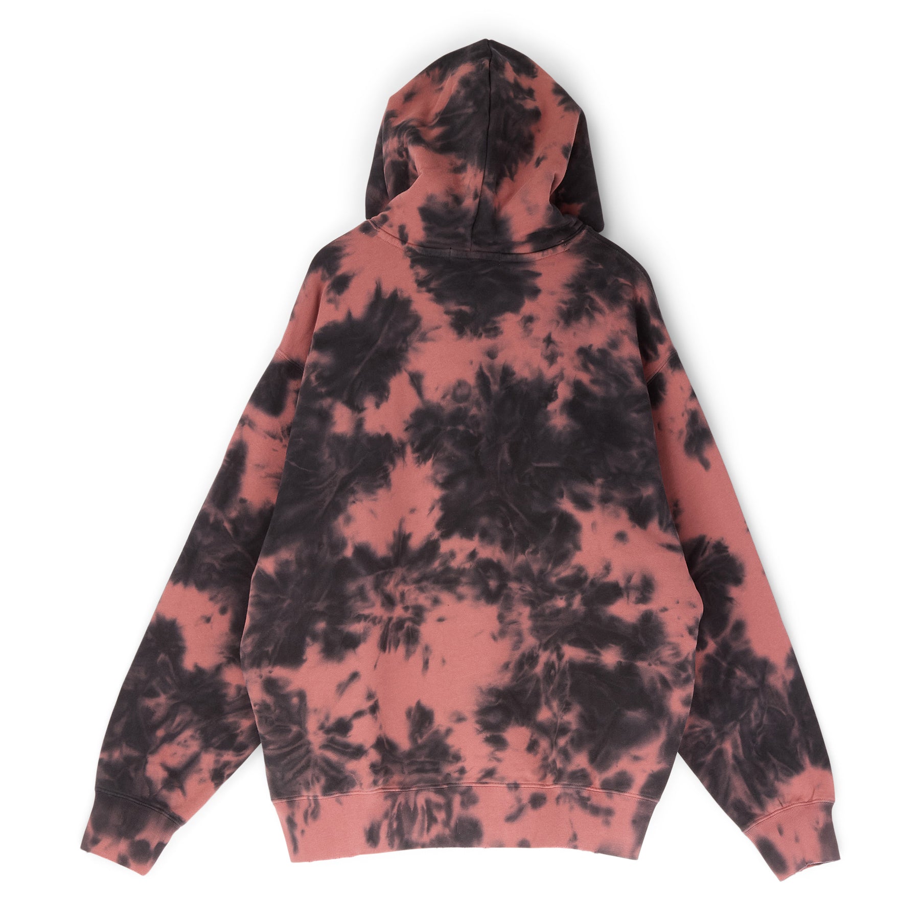 Destroyed Bleach Logo Relaxed Fit Pullover Hoodie A bathing ape – Гарантія оригінальності – вид ззаду