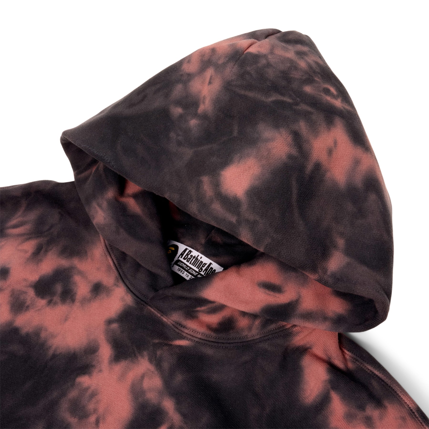 Destroyed Bleach Logo Relaxed Fit Pullover Hoodie A bathing ape – Гарантія оригінальності – детальний вид