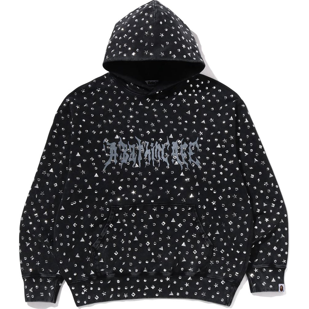 Studded Logo Relaxed Fit Pullover Hoodie Mens A bathing ape оригінал – Купити в Україні – боковий вид