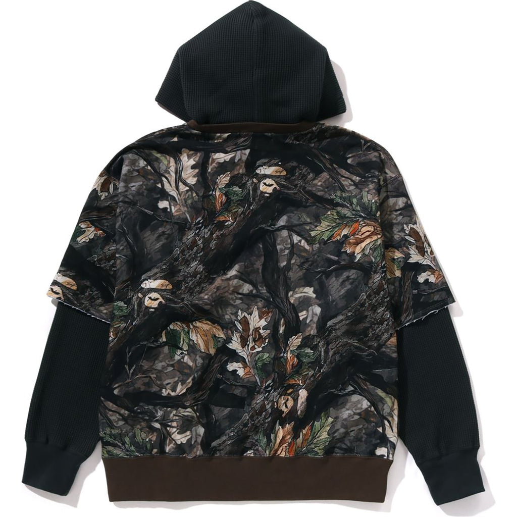Tree Edge Camo Layered Pullover Hoodie Mens A bathing ape оригінал – Купити в Україні – вид ззаду
