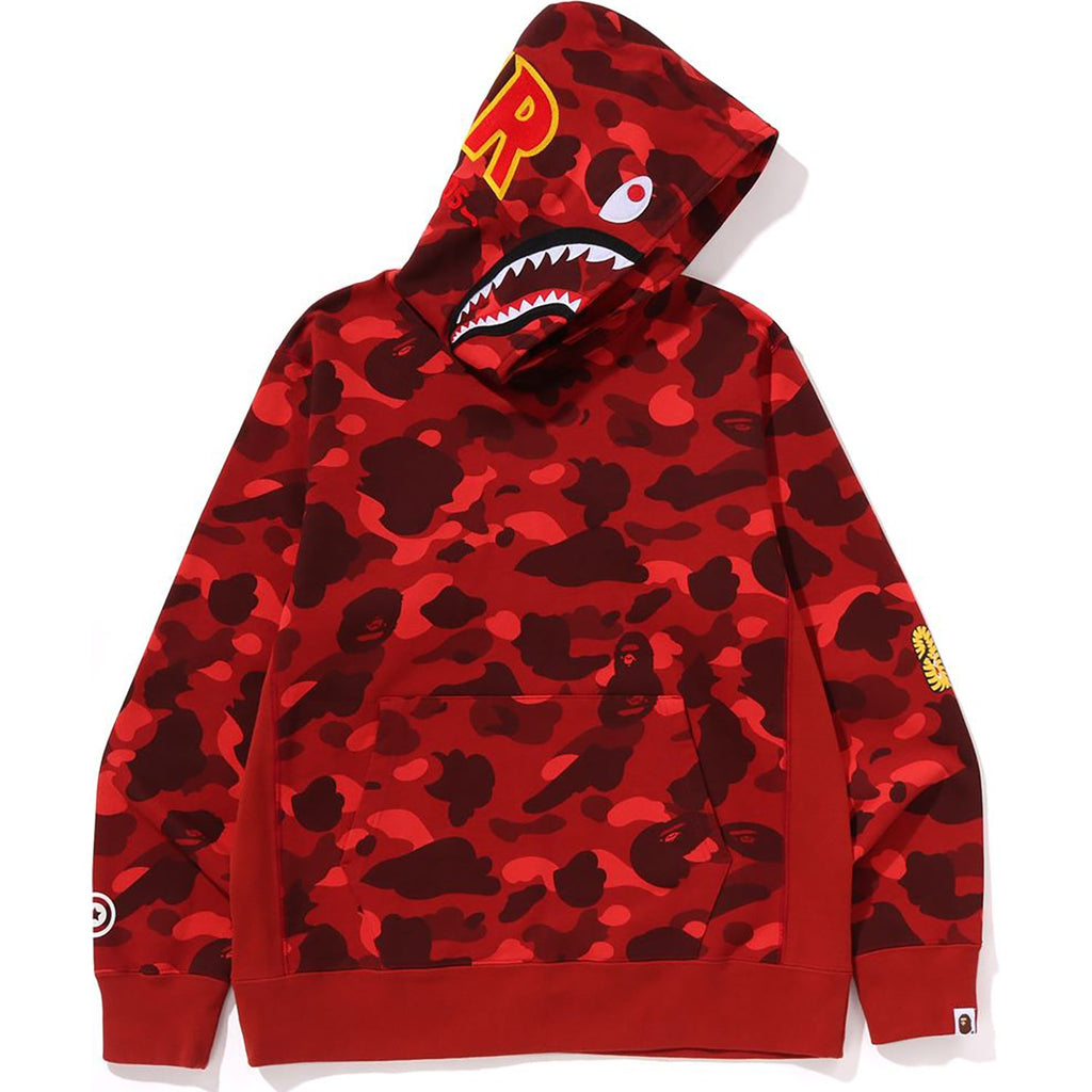 Color Camo 2nd Shark Pullover Hoodie Mens A bathing ape оригінал – Купити в Україні – боковий вид