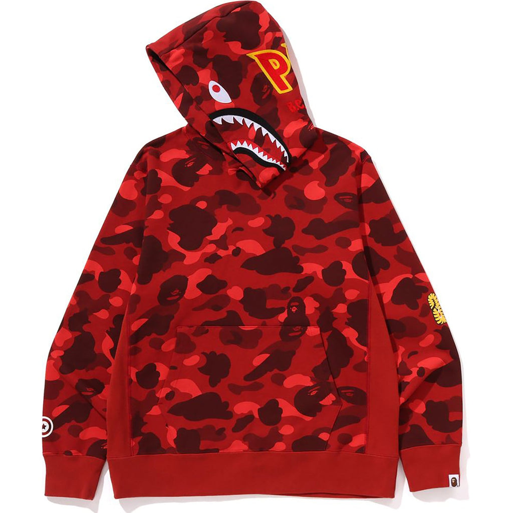 Color Camo 2nd Shark Pullover Hoodie Mens A bathing ape оригінал – Купити в Україні – вид ззаду