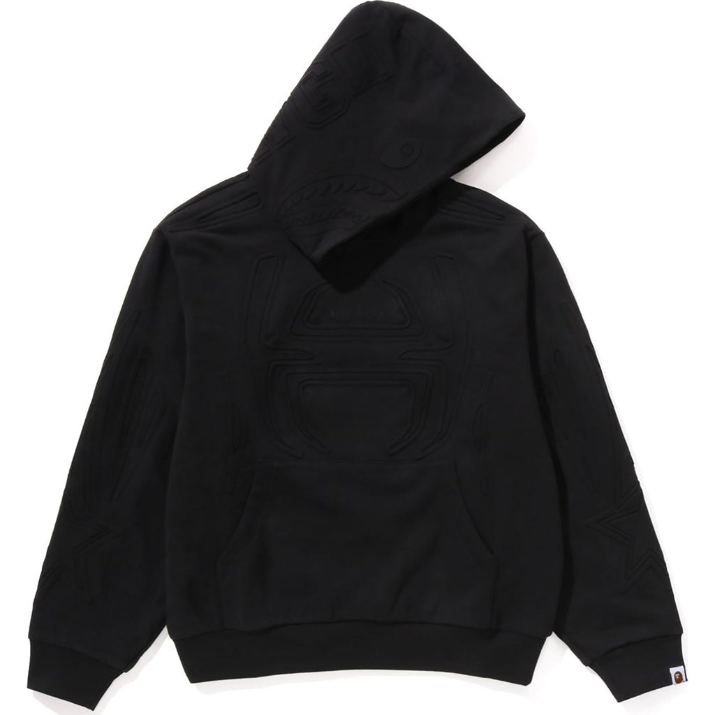Padded Shark Cropped Fit Pullover Hoodie Mens A bathing ape оригінал – Купити в Україні – боковий вид