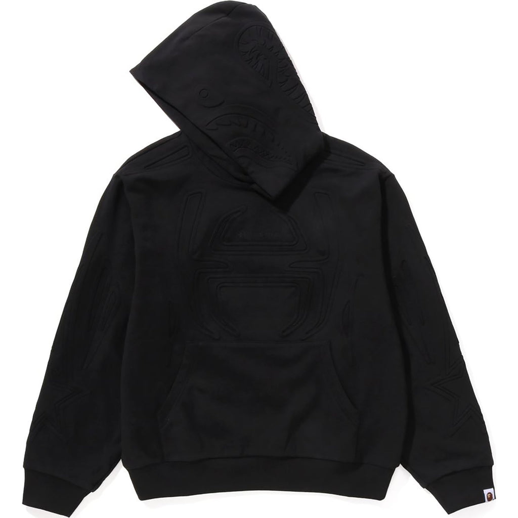 Padded Shark Cropped Fit Pullover Hoodie Mens A bathing ape оригінал – Купити в Україні – вид ззаду