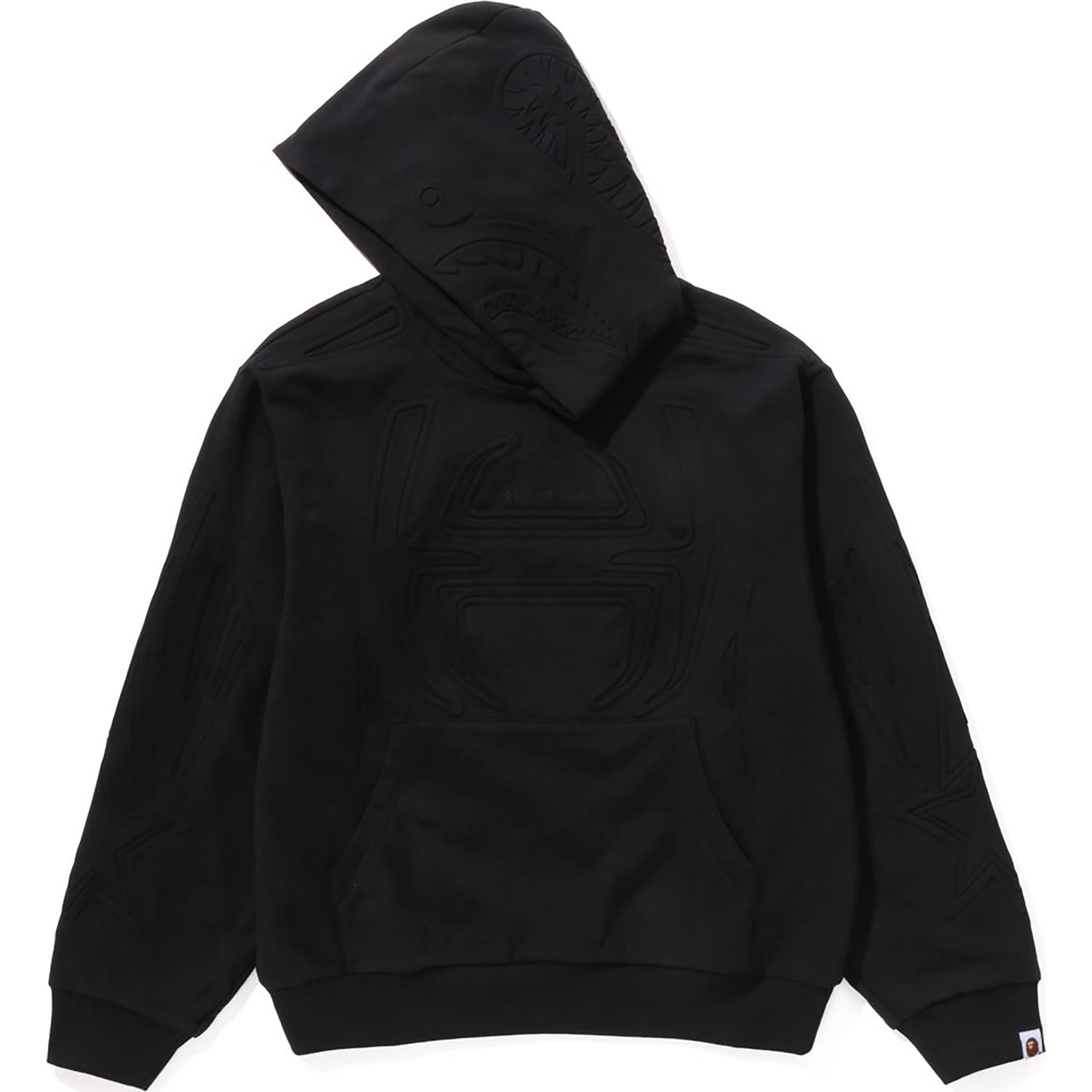 Padded Shark Cropped Fit Pullover Hoodie Mens A bathing ape оригінал – Купити в Україні – вид ззаду