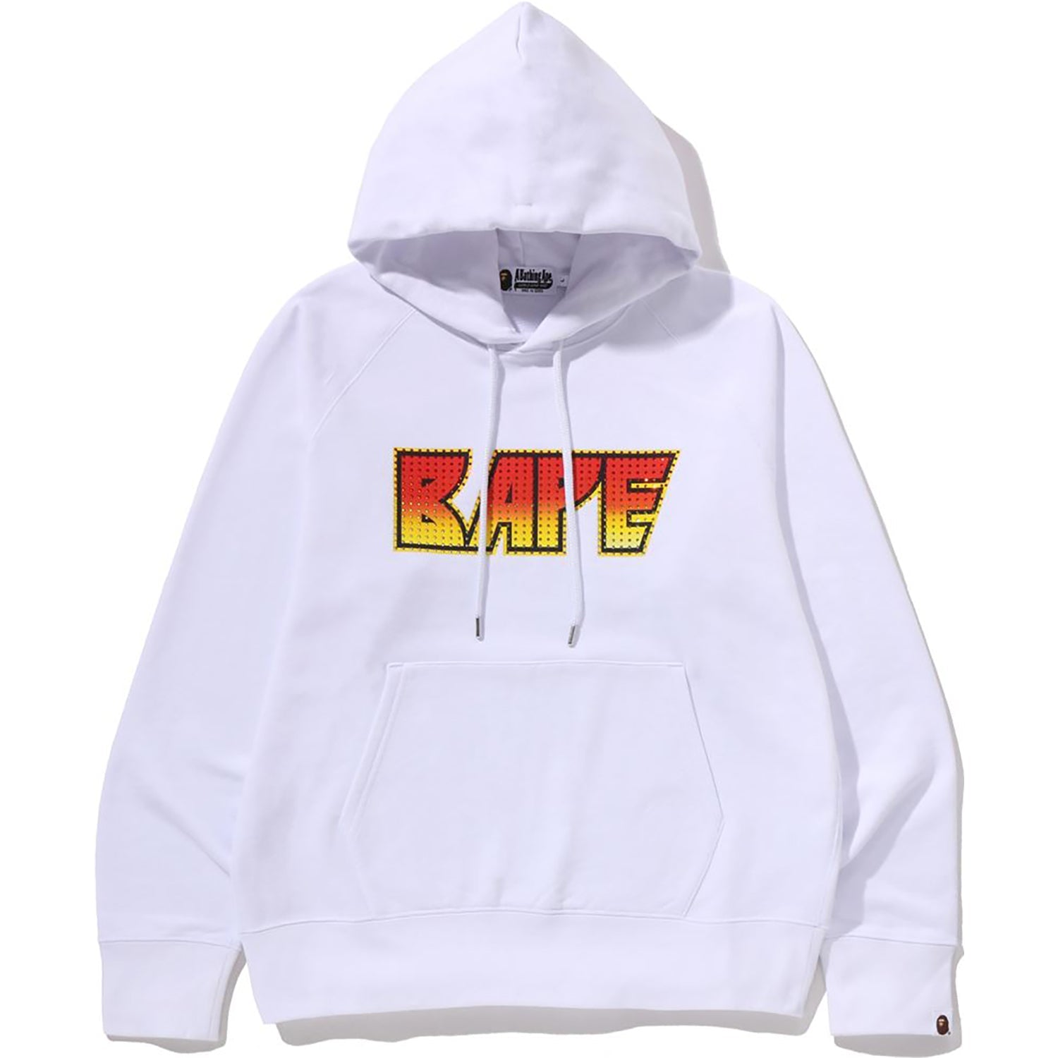 Rhinestone Logo Regular Fit Pullover Hoodie Mens A bathing ape оригінал – Купити в Україні – боковий вид