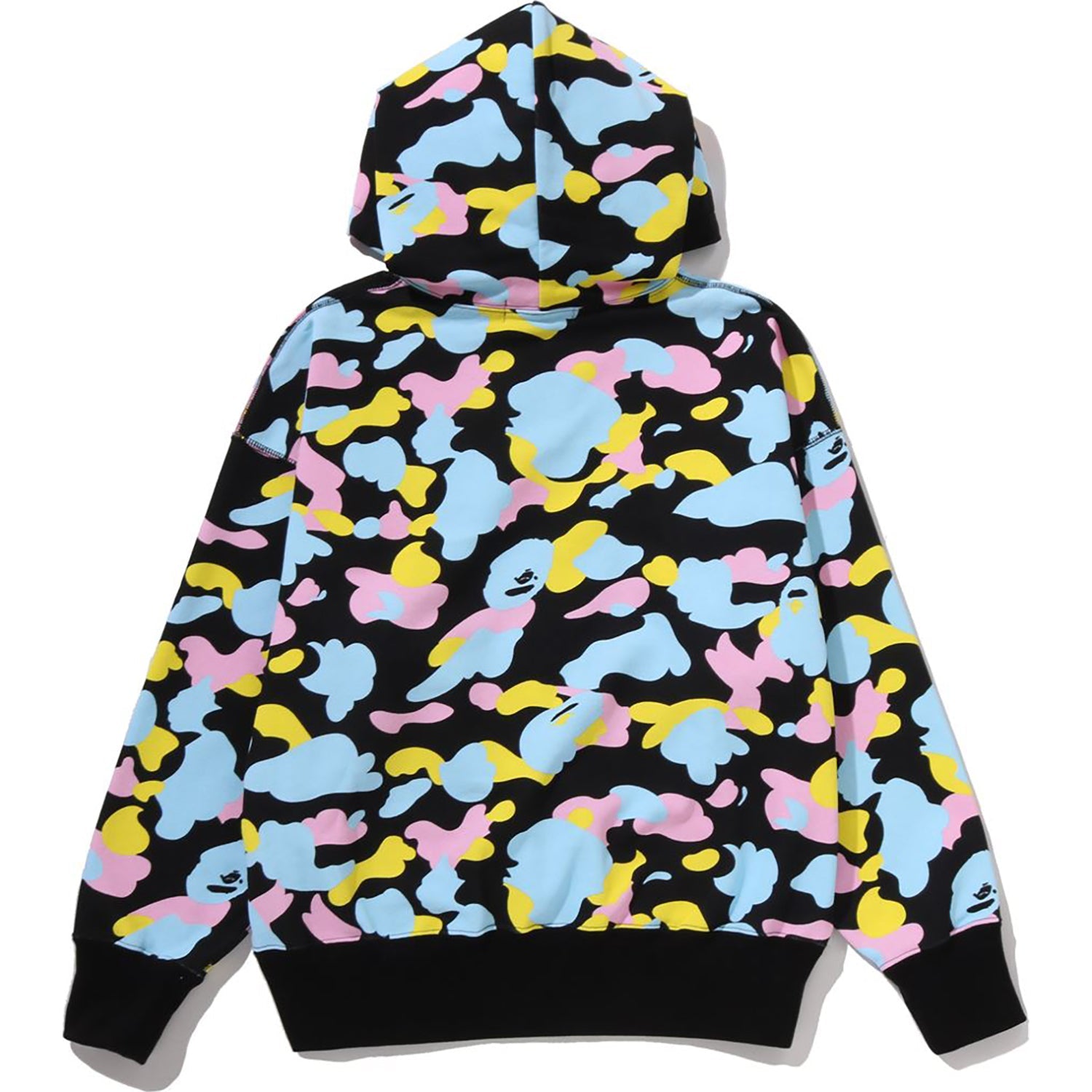 New Multi Camo Logo Oversized Pullover Hoodie Ladies A bathing ape – Гарантія оригінальності – вид ззаду