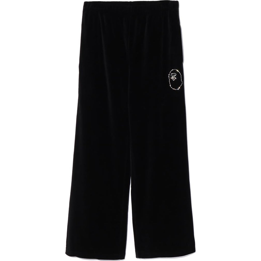 Оригінальна Crystal Stone Ape Head Velour Wide Pants Ladies A bathing ape – боковий вид