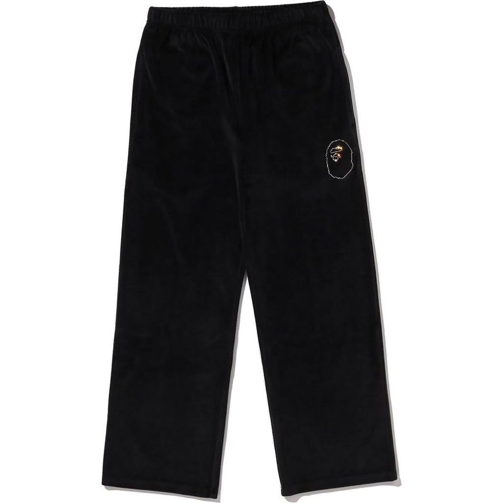 Оригінальна Crystal Stone Ape Head Velour Wide Pants Ladies A bathing ape – боковий вид