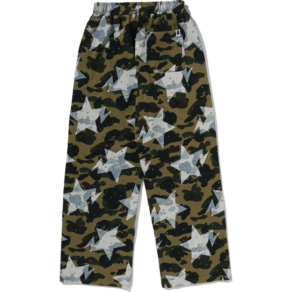 Sta Over Print 1st Camo Crystal Stone Sweat Pants Ladies A bathing ape – Гарантія оригінальності – вид ззаду