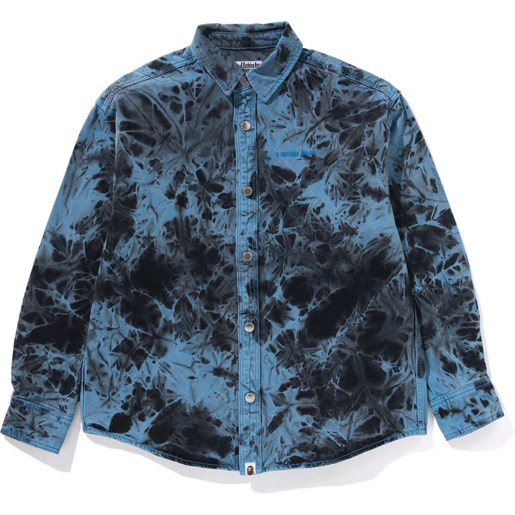 Destroyed Bleach Bathing Ape Logo Ls Shirt Mens A bathing ape оригінал – Купити в Україні – збільшений вид