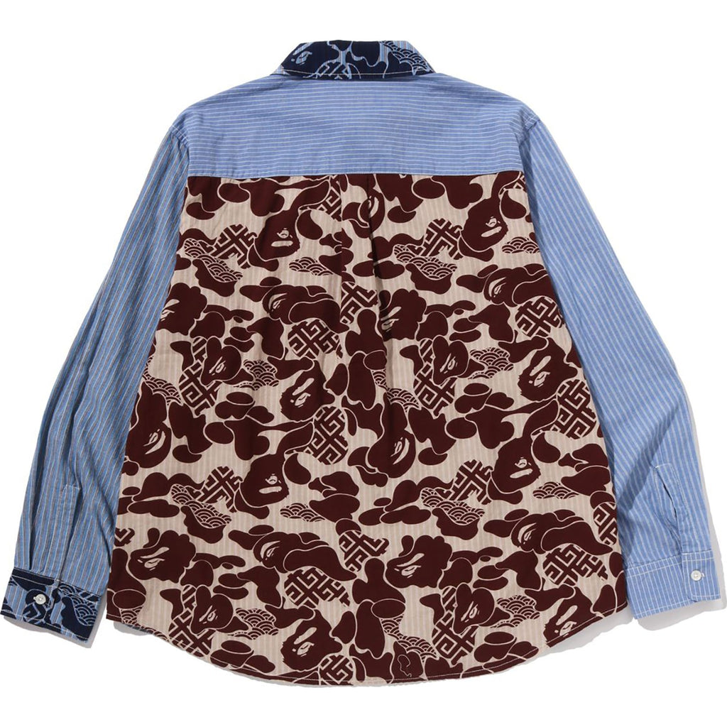 Оригінальна Asia Camo Patchwork Shirt Mens A bathing ape – вид ззаду