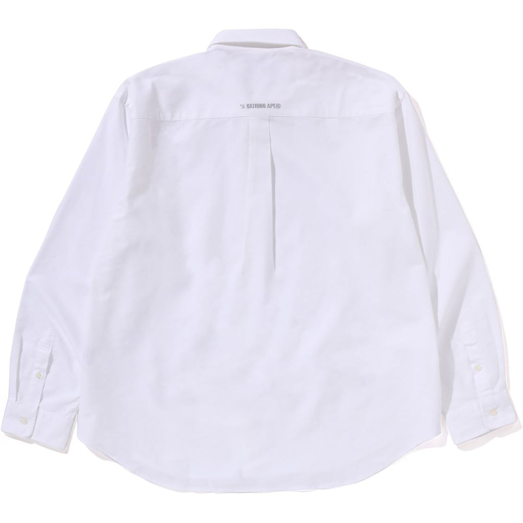 One Point Oxford Ls Shirt Mens A bathing ape – Гарантія оригінальності – вид ззаду