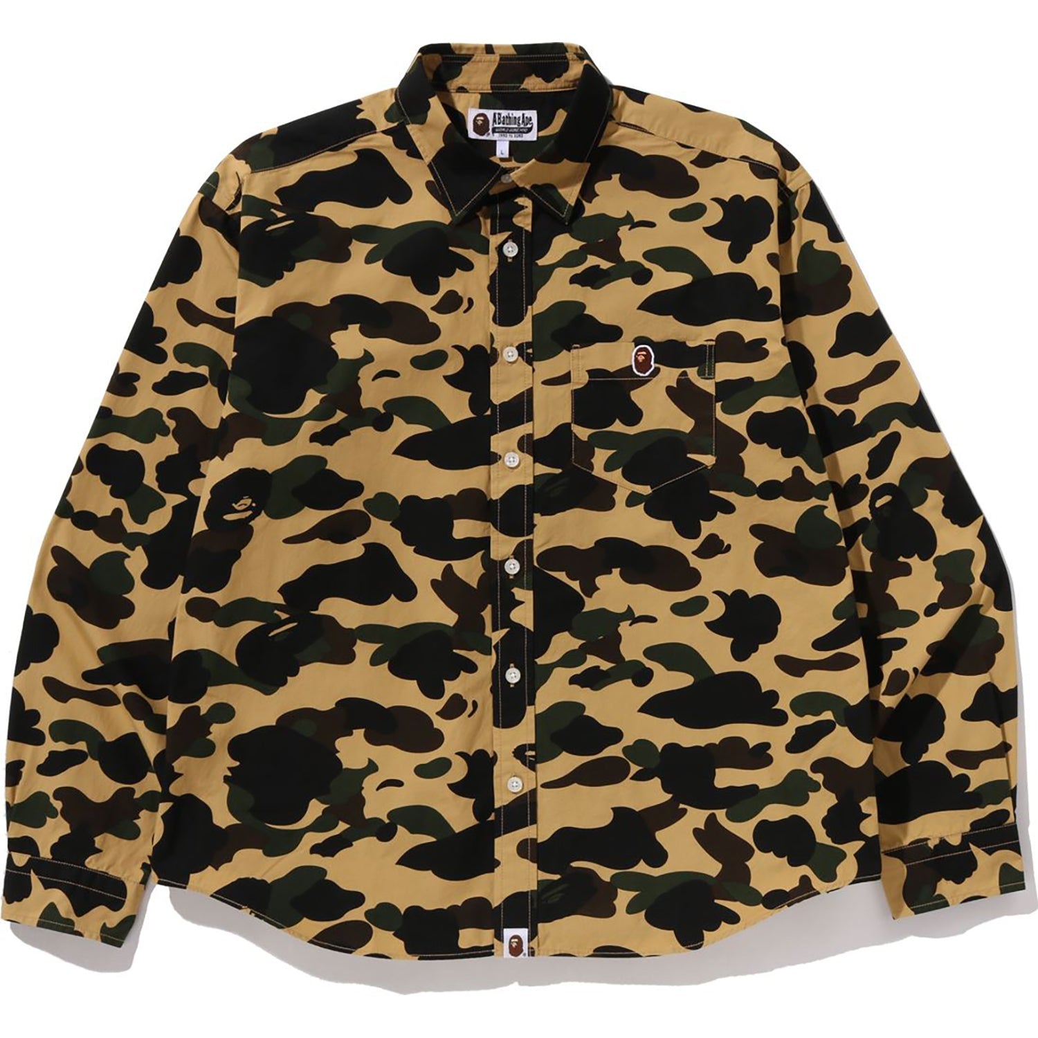1st Camo One Point Relaxed Fit Ls Shirt Mens A bathing ape оригінал – Купити в Україні – боковий вид