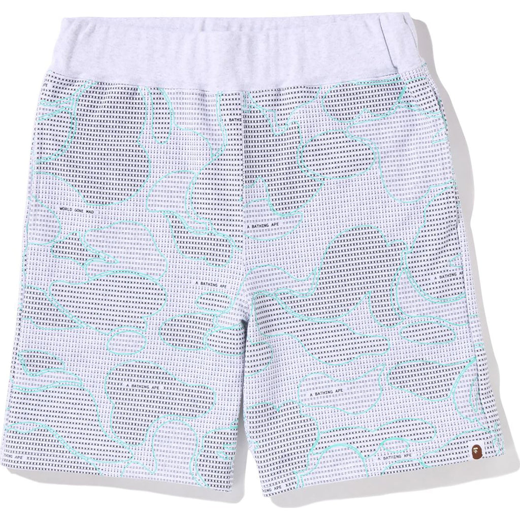 Оригінальна Text Code Camo Sweat Shorts Mens A bathing ape – збільшений вид