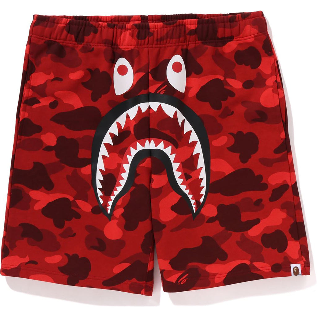 Оригінальна Color Camo Shark Sweat Shorts Mens A bathing ape – боковий вид