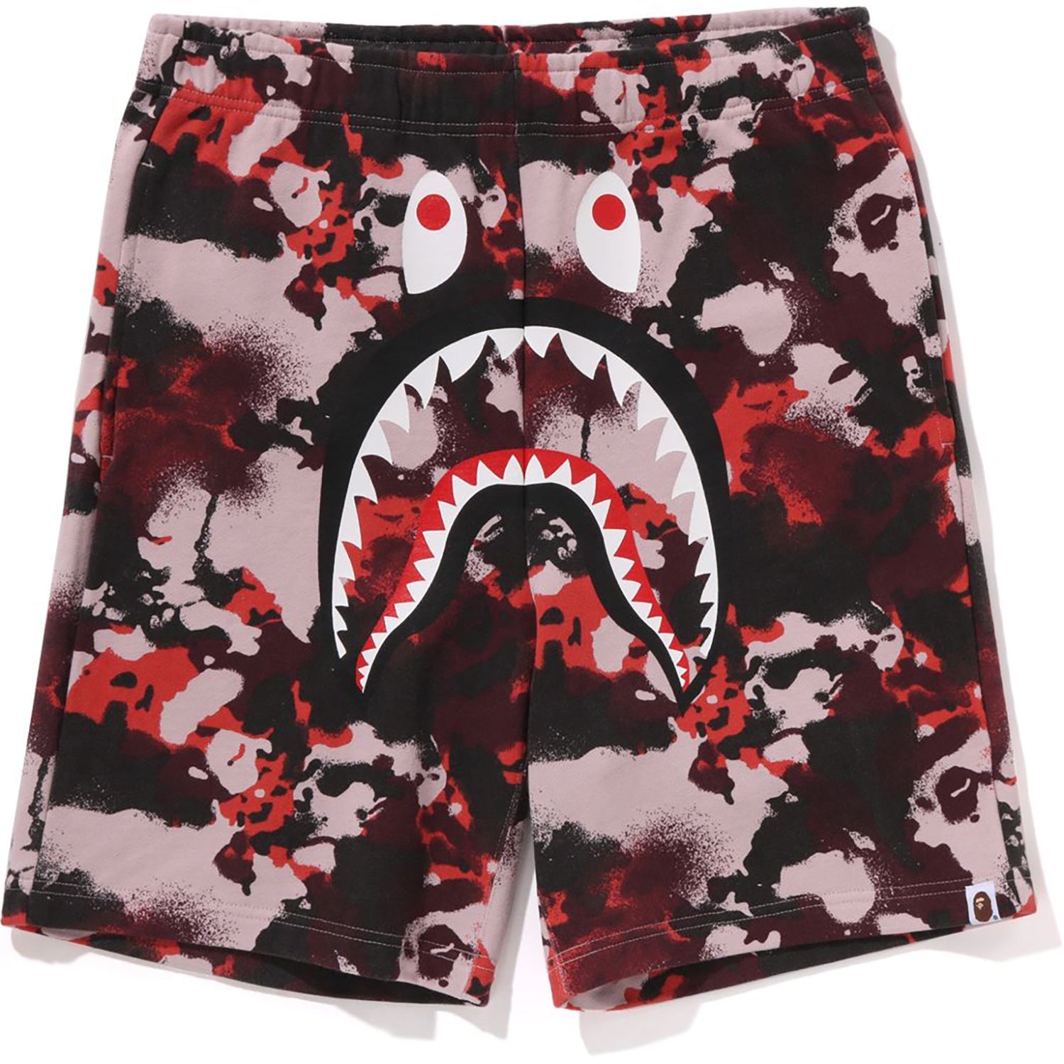 Оригінальна Map Camo Regular Fit Shark Sweat Shorts Mens A bathing ape – боковий вид