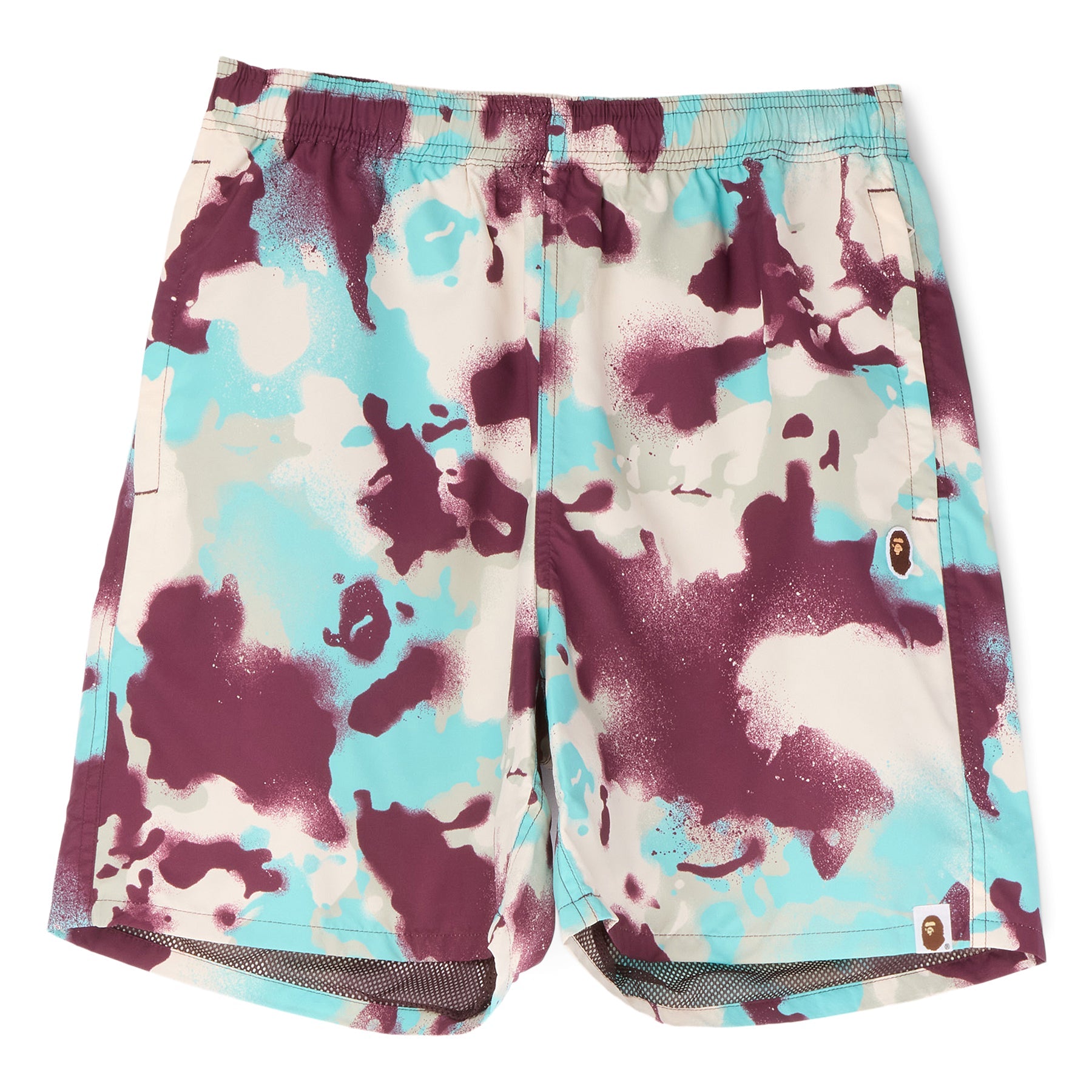 Map Camo Regular Fit Beach Shorts A bathing ape – Гарантія оригінальності – боковий вид