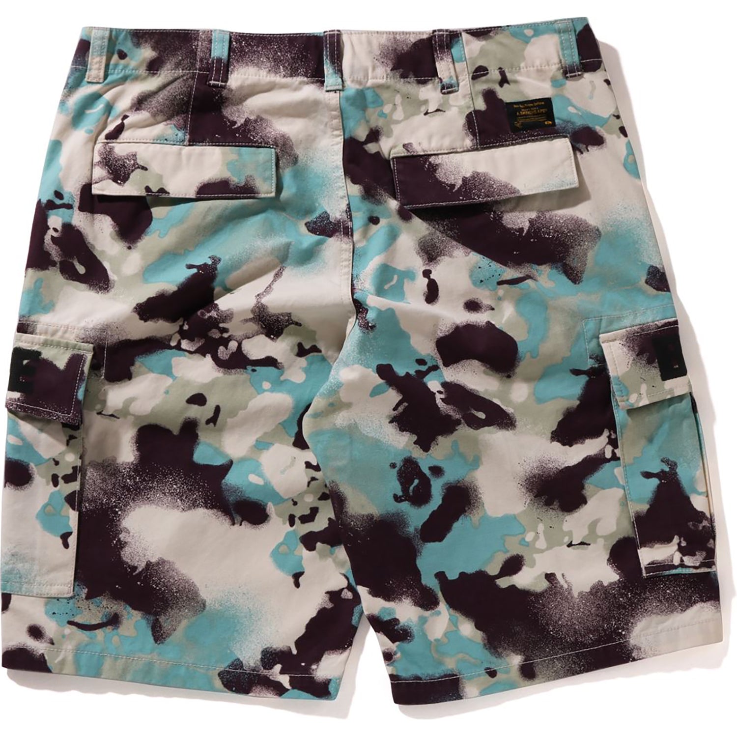 Map Camo Regular Fit Cargo Shorts Mens A bathing ape оригінал – Купити в Україні – вид ззаду
