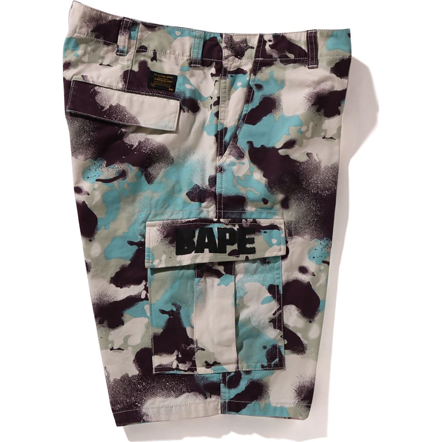 Map Camo Regular Fit Cargo Shorts Mens A bathing ape оригінал – Купити в Україні – детальний вид