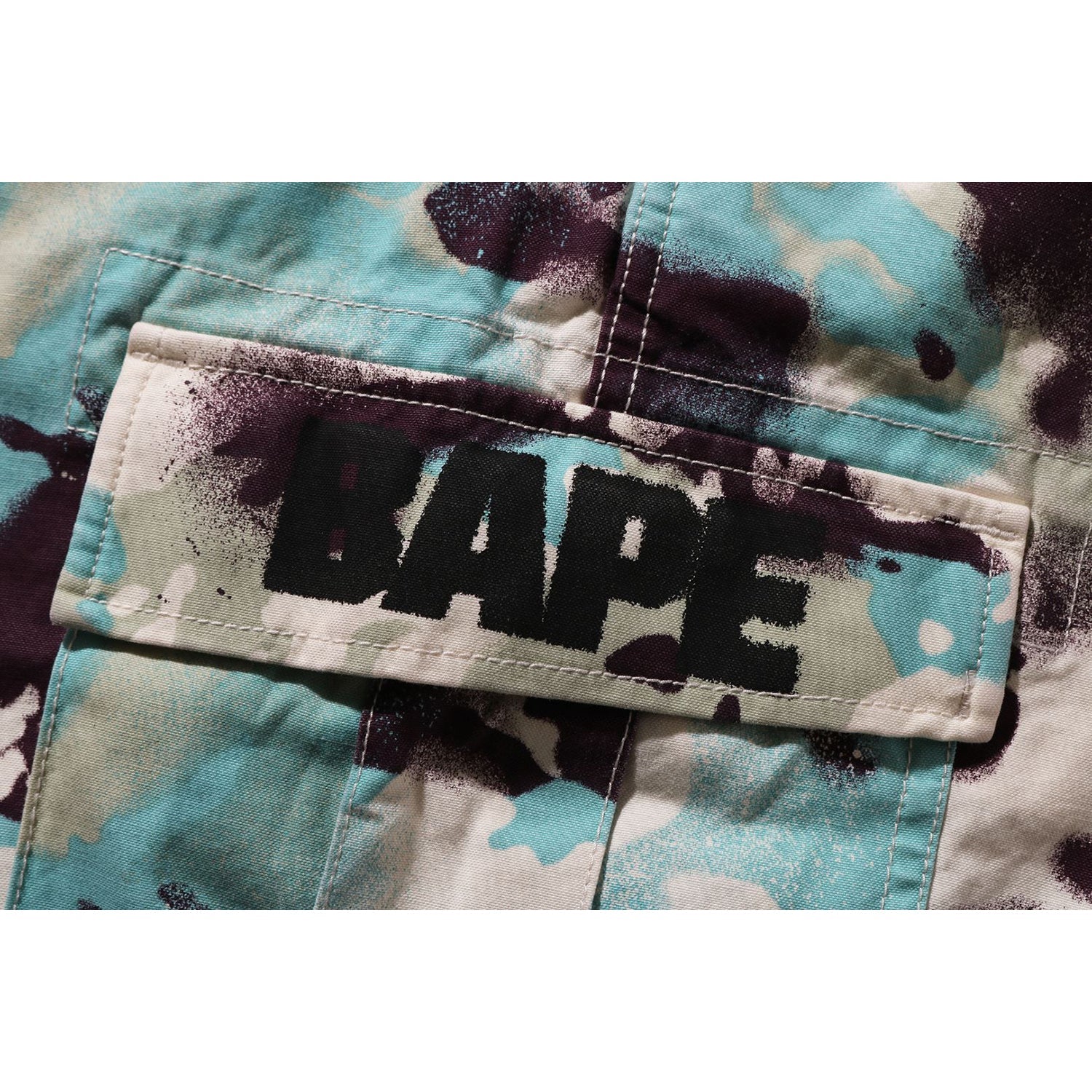 Map Camo Regular Fit Cargo Shorts Mens A bathing ape оригінал – Купити в Україні – збільшений вид