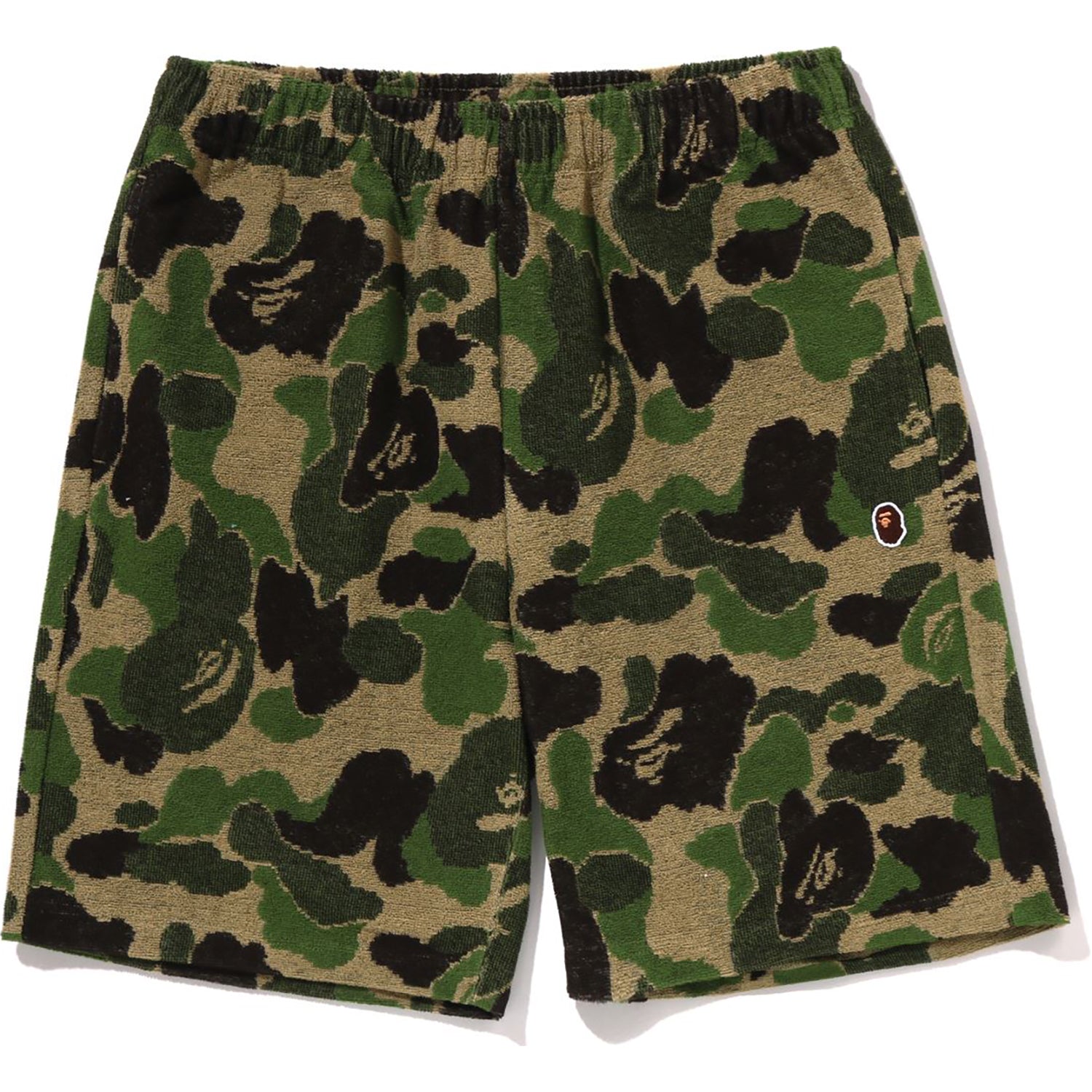 Оригінальна Abc Camo Pile One Point Sweat Shorts Mens A bathing ape – боковий вид