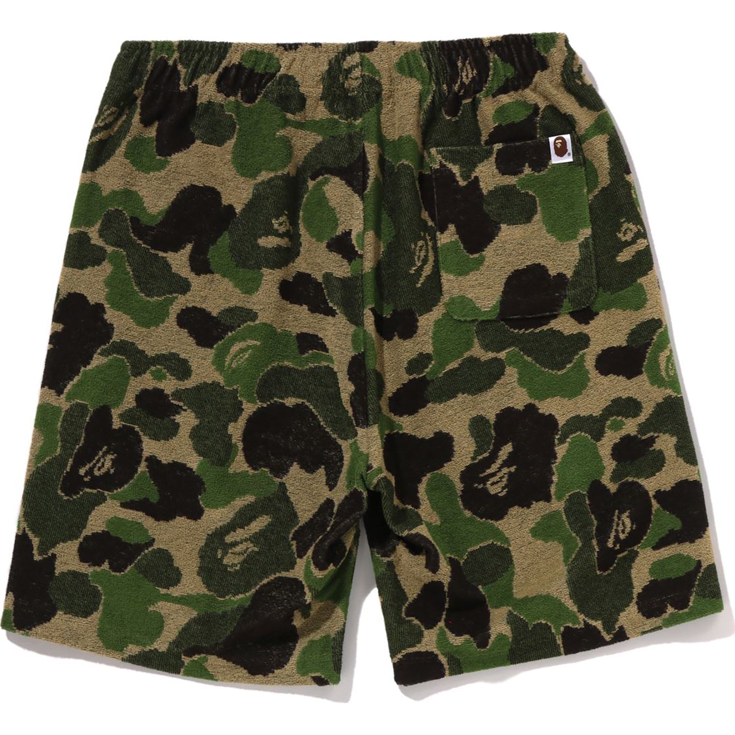 Оригінальна Abc Camo Pile One Point Sweat Shorts Mens A bathing ape – вид ззаду