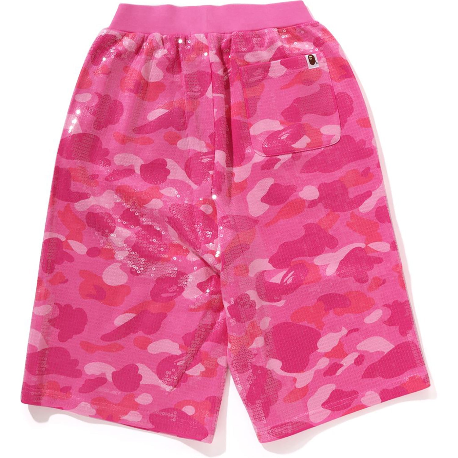 Color Camo Ape Head Sequin Sweat Shorts Ladies A bathing ape оригінал – Купити в Україні – вид ззаду