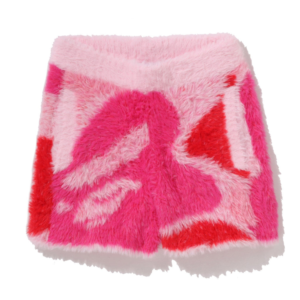 Оригінальна Abc Camo Long Fur Jacquard Shorts Ladies A bathing ape – боковий вид