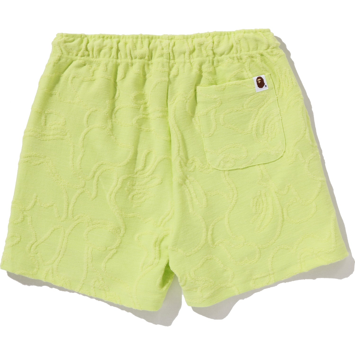 Neon Camo Jacquard Sweat Shorts Ladies A bathing ape оригінал – Купити в Україні – вид ззаду
