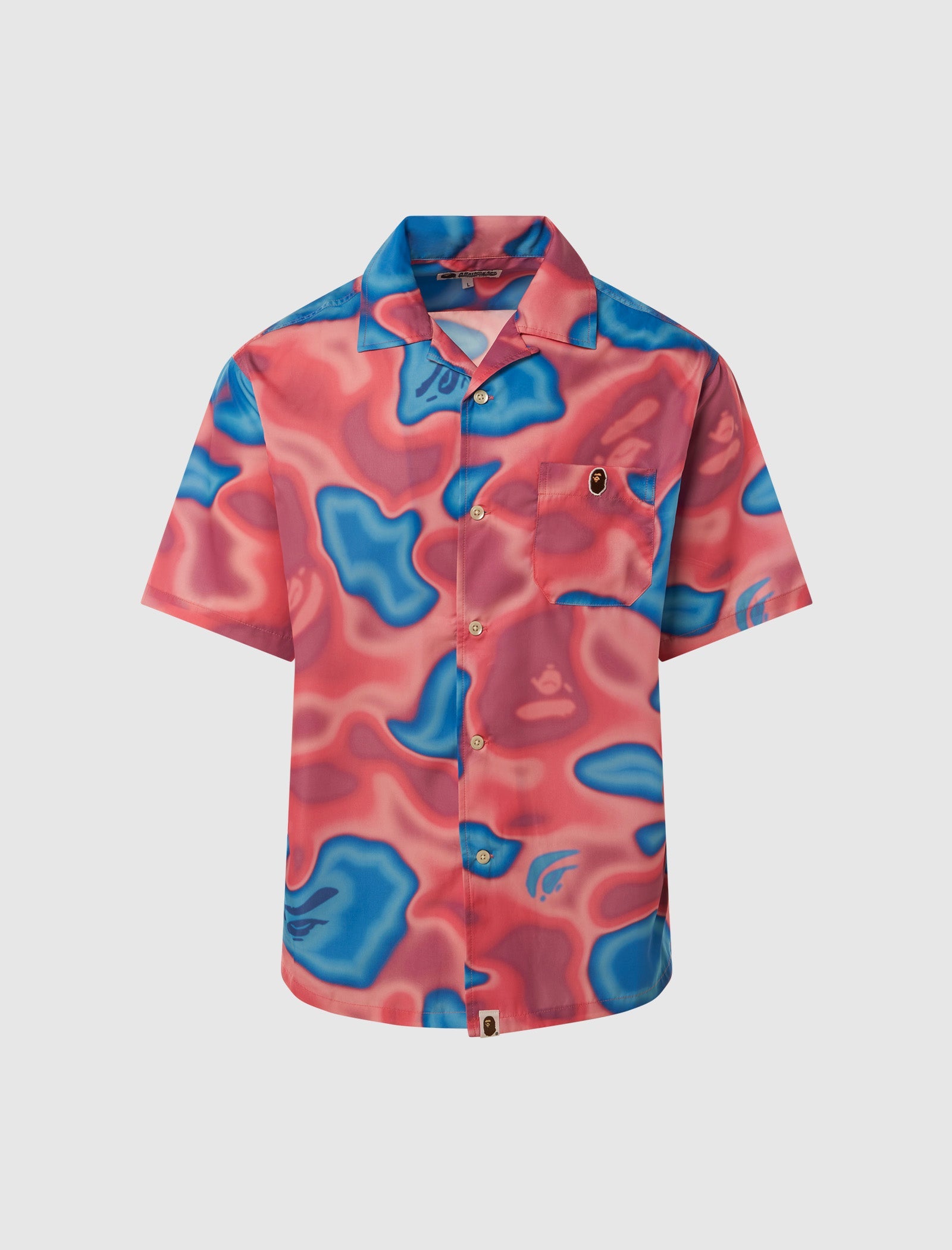 Camo Collar Shirt A bathing ape оригінал – Купити в Україні – боковий вид