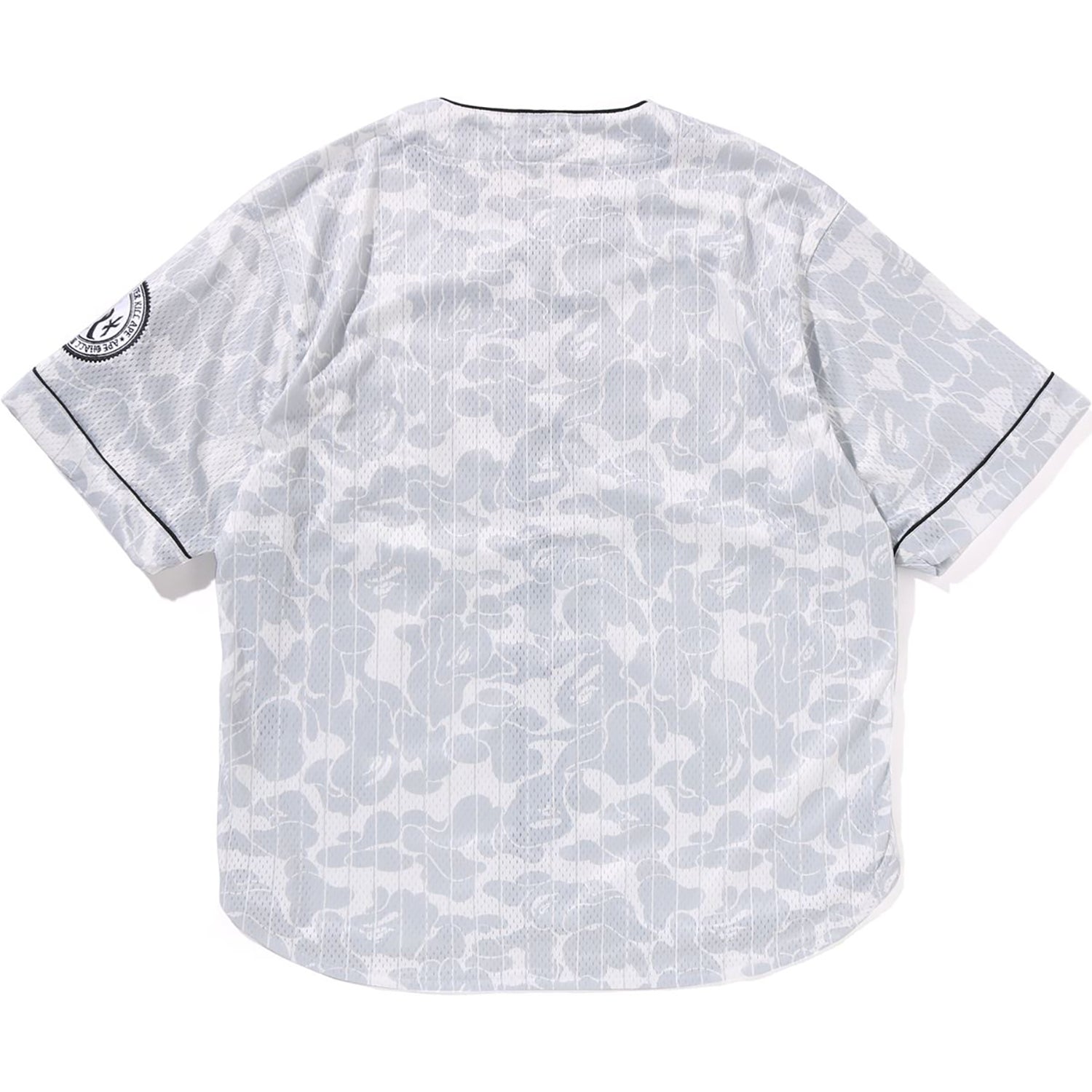 Camo Stripe Baseball Shirt Mens A bathing ape – Гарантія оригінальності – вид ззаду