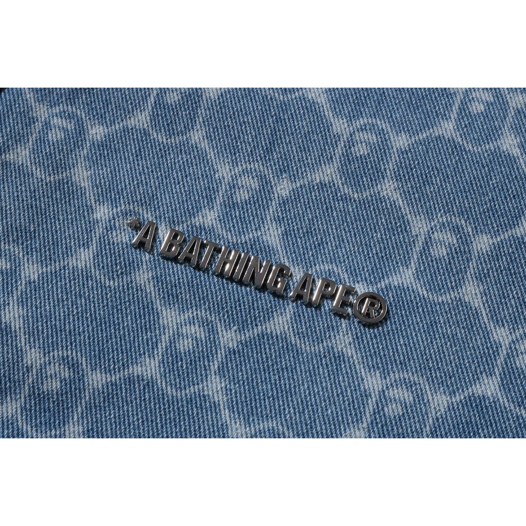 College Monogram Baseball Ss Denim Shirt Mens A bathing ape оригінал – Купити в Україні – детальний вид